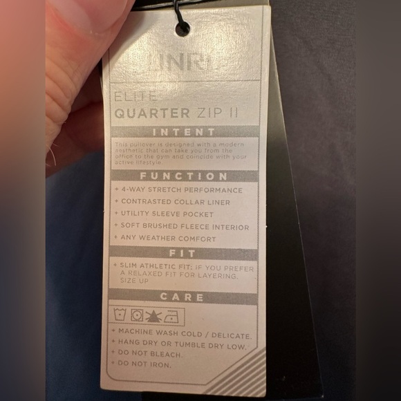 NWT UNRL Elite Quarter Zip II Pullover Men's 3XL Obsidian Gray Branded - Picture 4 of 13